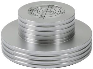 PST300 Plattenspieler-Stabilizer silber mit Libelle