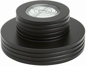 PST300 Plattenspieler-Stabilizer schwarz mit Libelle