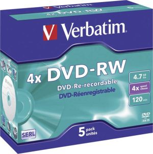 DVD-RW 4,7GB 4X 5er JC