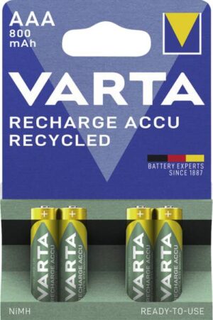 RECHARGE ACCU Recycled AAA 800mAh Blister 4